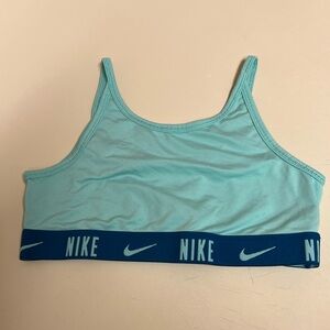Nike Girl’s Blue Dri Fit Sports Bra - Size Medium - VGUC